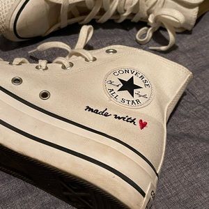 Made With Love Platform High Top Converse